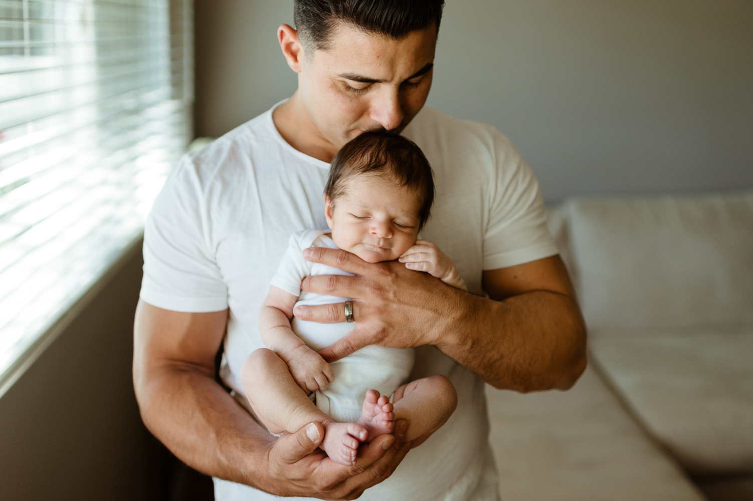 At Home with baby Sebastian and his Family | Westlake Village Newborn Photographer