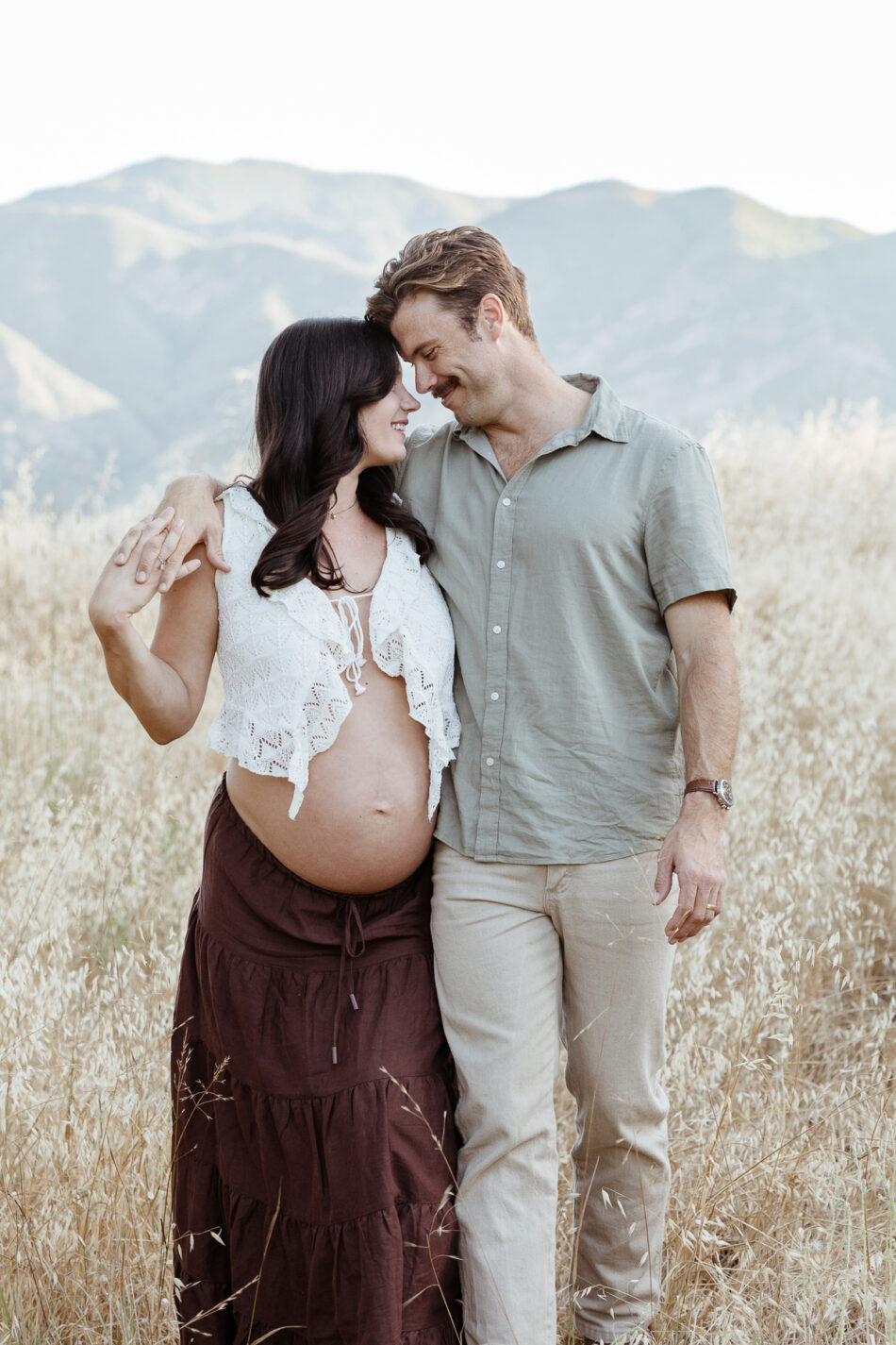 Maternity photography session at Malibu Creek by Erica Montgomery.